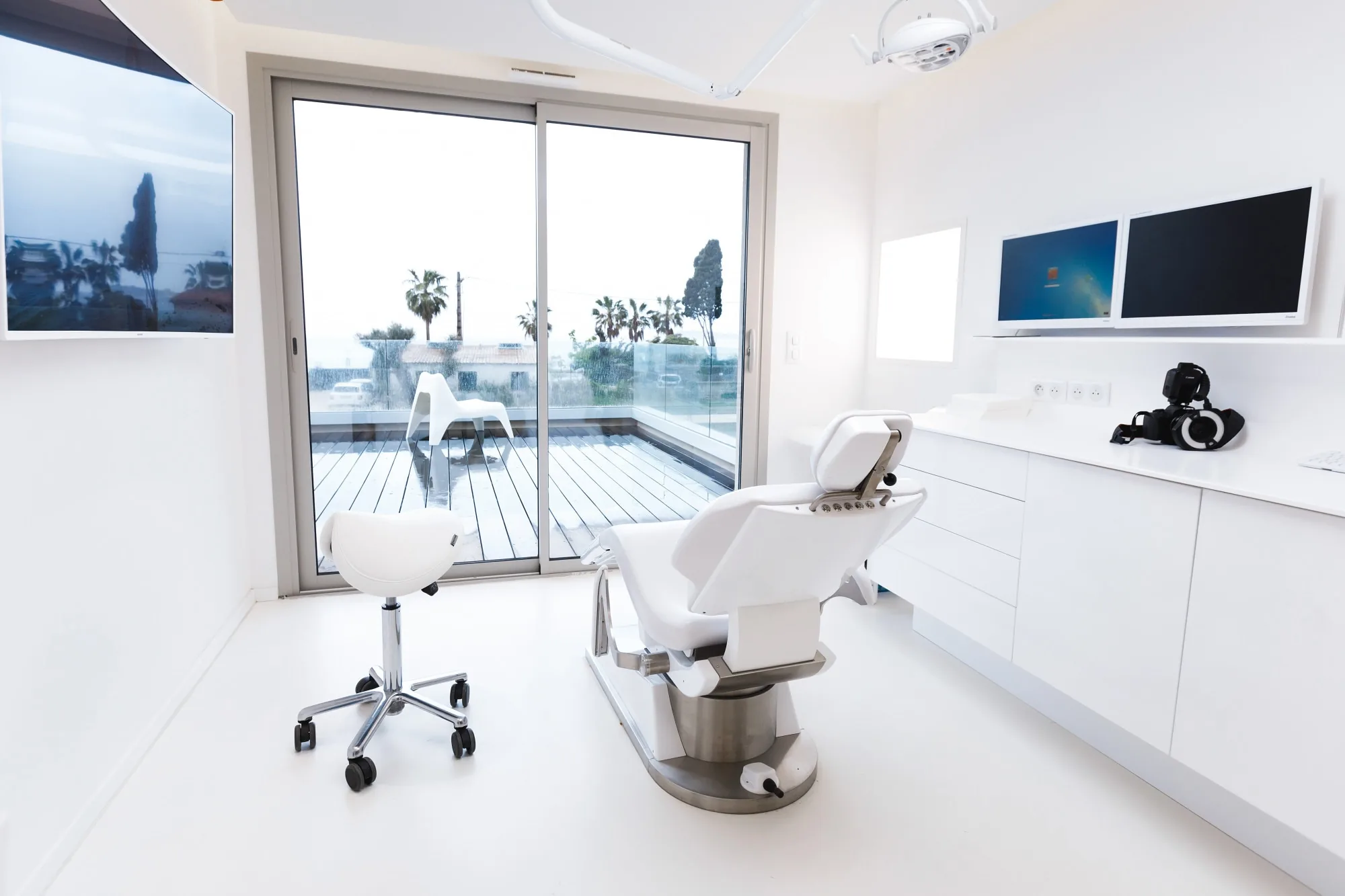 Soft morning light in a calm dental clinic hallway